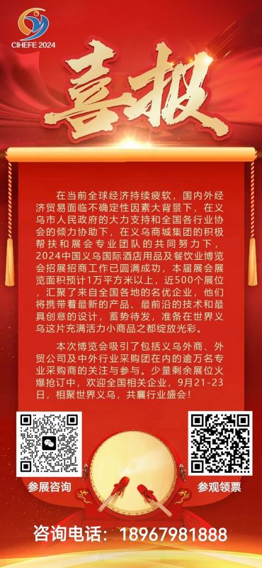 喜報(bào) | 博覽會(huì)招展招商圓滿告捷！